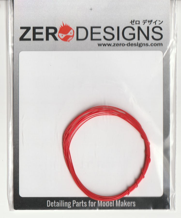 Zero Designs 0.4mm Ignition / Plug Wire Red ZDW002