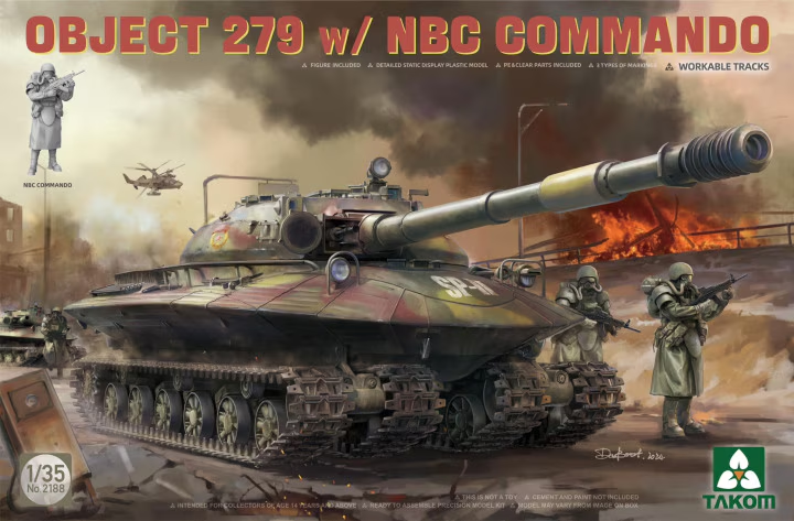 その他 TAKOM OBJECT 279 w/ NBC Commando 1/35 Takom 1/35 Russian Object 279 w/ NBC Commando 2188 – Burbank's