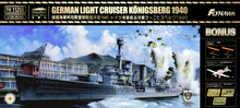 Load image into Gallery viewer, Flyhawk Models 1/700 German Light Cruiser SMS Konigsberg 1940 Deluxe FH1125S