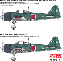 Load image into Gallery viewer, FineMolds 1/48 Japanese Mitsubishi A6M5 Zero Type 52 FZ01