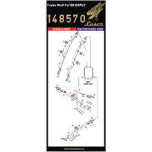 Load image into Gallery viewer, HGW 1/48 German FW190 Early Microplastic Foil/Photoetch Seatbelts 148570