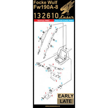 Load image into Gallery viewer, HGW 1/32 German Fw190A-8 Textile/Photoetch Seatbelts for 2 Kits 132610'