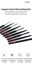 Load image into Gallery viewer, Dspiae CFB-S02 Irregular Carbon Fiber Sanding Stick Irregular Set 3 pcs.'