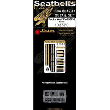 Load image into Gallery viewer, HGW 1/32 German Fw190F-8 Microtextile Seatbelts with PE Buckles 132570