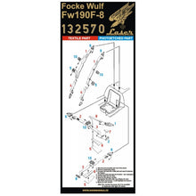 Load image into Gallery viewer, HGW 1/32 German Fw190F-8 Microtextile Seatbelts with PE Buckles 132570