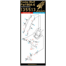 Load image into Gallery viewer, HGW 1/35 German FW190A-6 Microplastic Foil/Photoetch Seatbelts 135513