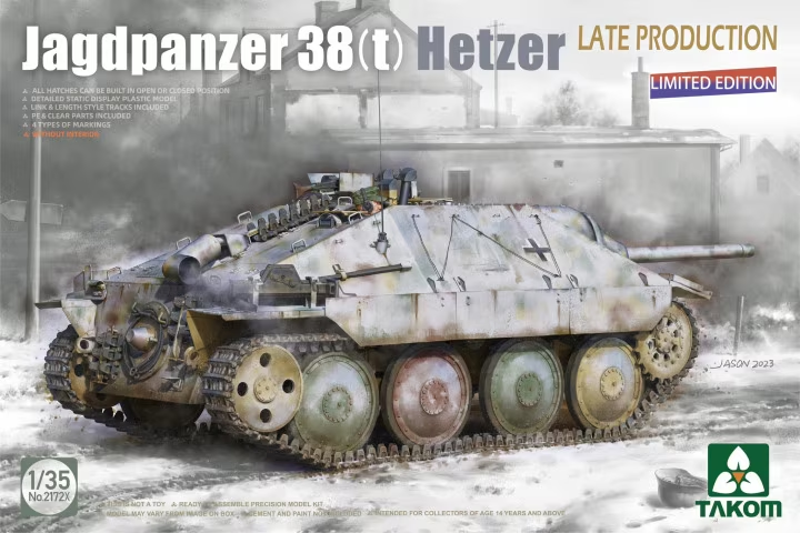 Takom 1/35 German Jagdpanzer 38(t) Hetzer Late Production NO