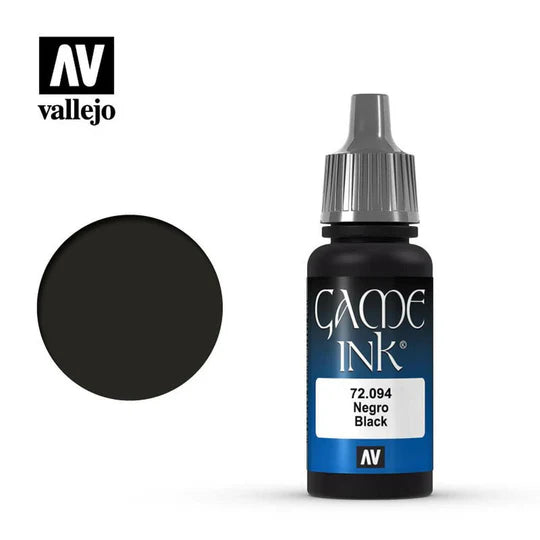 Vallejo Game Ink 72.094D Black Ink 17ml Discontinued
