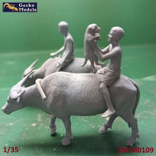 Load image into Gallery viewer, Gecko Models 1/35 60's 70's Vietnamese Children, Puppy, and Buffalo 35GM0109