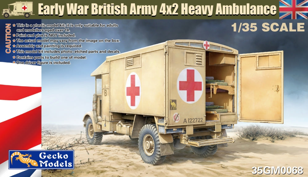 Gecko Models 1/35 Early War British Army 4x2 Heavy Ambulance 35GM0068