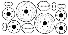 Load image into Gallery viewer, Gofer Racing 1/25 Photo-etch 15" Diameter Disc Brakes - 2 Sets 20020
