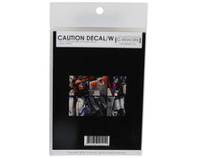 Load image into Gallery viewer, G-Rework Custom Decal White Caution 1/100 1/144 491151 GPTCAU-01