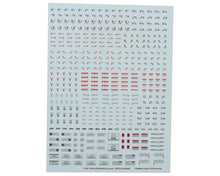 Load image into Gallery viewer, G-Rework Custom Decal Gray Caution 1/100 1/144 491168 GPTCAU-03