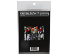 Load image into Gallery viewer, G-Rework Custom Decal Gray Caution 1/100 1/144 491168 GPTCAU-03