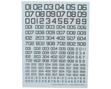 Load image into Gallery viewer, G-Rework Decal Caution Number Gray 1/144 1/100 492103 GPTCAU-N-01-G
