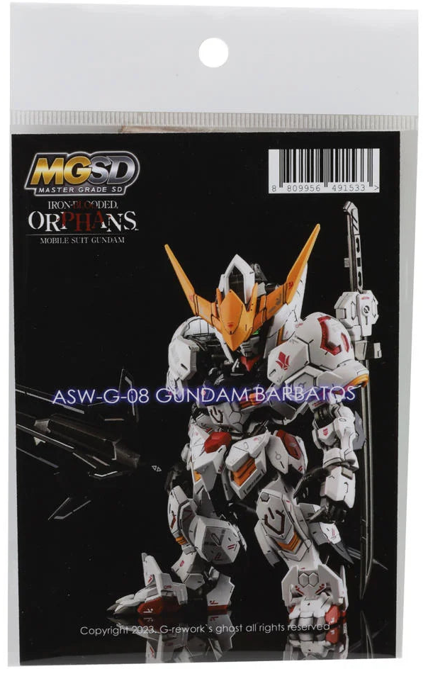 G-Rework Decal MGSD ASW-G-08 Gundam Barbatos 491533 GPTCD-MS02
