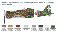 Load image into Gallery viewer, Italeri 1/32 Italian Macchi MC.200 Seatta 2516'