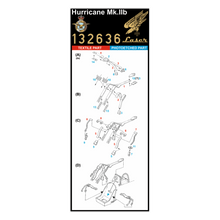 Load image into Gallery viewer, HGW 1/32 British Hurrican Mk.IIB Seatbelts with PE Buckles for Revell Kit 132636