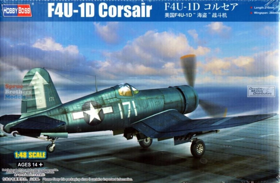 HobbyBoss 1/48 US F4U-1D Corsair 80384 – Burbank's House of Hobbies