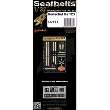 Load image into Gallery viewer, HGW 1/32 German Hs123 Textile Seatbelts with PE Buckles 132668'