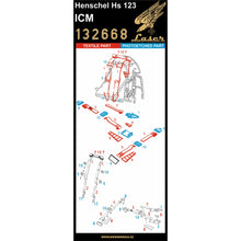 Load image into Gallery viewer, HGW 1/32 German Hs123 Textile Seatbelts with PE Buckles 132668'