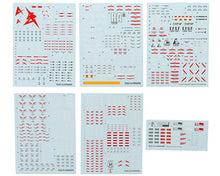 Load image into Gallery viewer, G-Rework Waterslide Decal PG Unleashed Nu Gundam "Char's Counterattack" (6) 492523