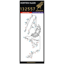 Load image into Gallery viewer, HGW 1/32 German Ho229 Horten Microtextile Seatbelts with PE Buckles 132557'