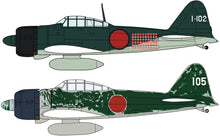 Load image into Gallery viewer, Hasegawa 1/72 Japanese A6M2b/A6M3 Zero Fighter Type 21/22 Rabaul Ace Set 02437