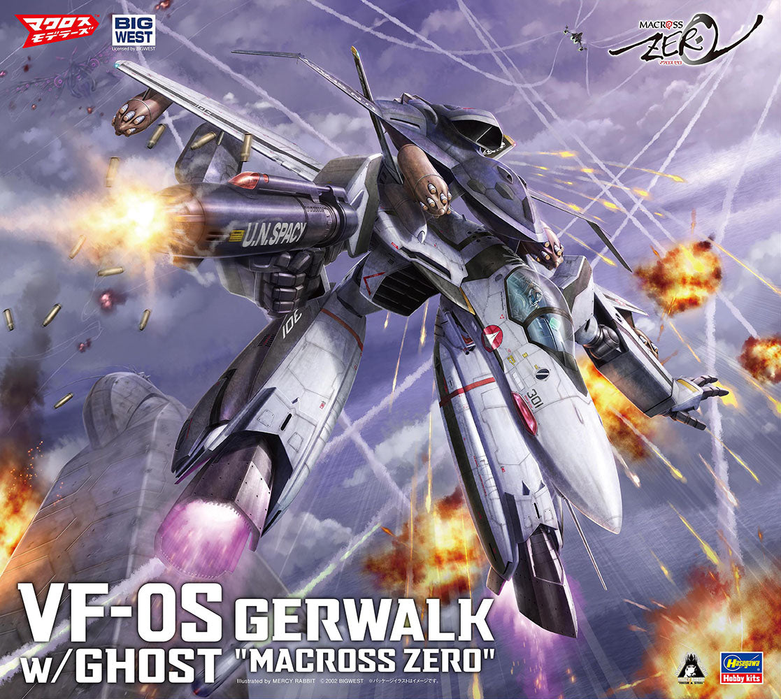 Hasegawa 1/72 Macross Zero VF-0S Gerwalk w/ Ghost 65889