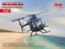 Load image into Gallery viewer, ICM 1/48 US Army MH-6J Little Bird US Special Forces Helicopter 48369