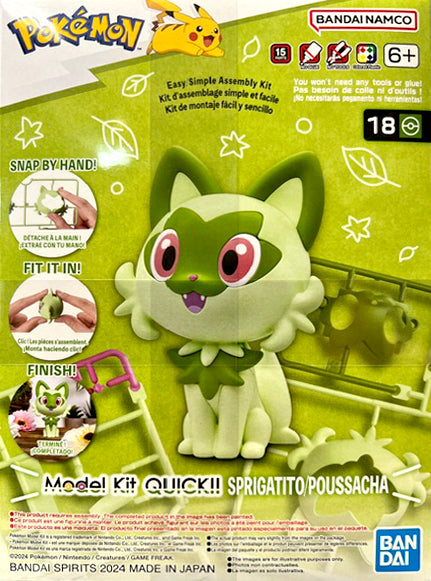 Bandai Pokemon Model Kit Sprigatito 5066546 – Burbank's House of