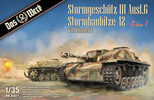 Load image into Gallery viewer, Das Werk 1/35 German Stug III Ausf. G / StuH 42 w/ Zimmerit 2 in 1 Kit DW35021