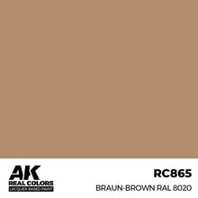 Load image into Gallery viewer, AK Interactive RC865 Real Colors Braun-Brown RAL 8020 17ml