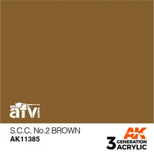 Load image into Gallery viewer, AK Interactive AK11385 Acrylic 3G AFV S.C.C. No.2 Brown 17ml