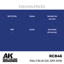 Load image into Gallery viewer, AK Interactive RC846 Real Colors Rally Blue 02C 2001-2006 17ml