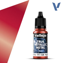 Load image into Gallery viewer, Vallejo True Metallic 77.126 Ruby Red Base 18ml