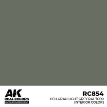 Load image into Gallery viewer, AK Interactive RC854 Real Colors Hellgrau-Light Grey RAL 7009 (int. color) 17ml