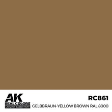 Load image into Gallery viewer, AK Interactive RC861 Real Colors Gelbbraun-Yellow Brown RAL 8000 17ml
