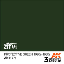 Load image into Gallery viewer, AK Interactive AK11371 Acrylic 3G AFV Protective Green 1920s-1930s 17ml