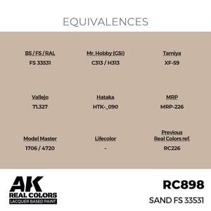 AK Interactive RC898 Real Colors Sand FS 33531 17ml