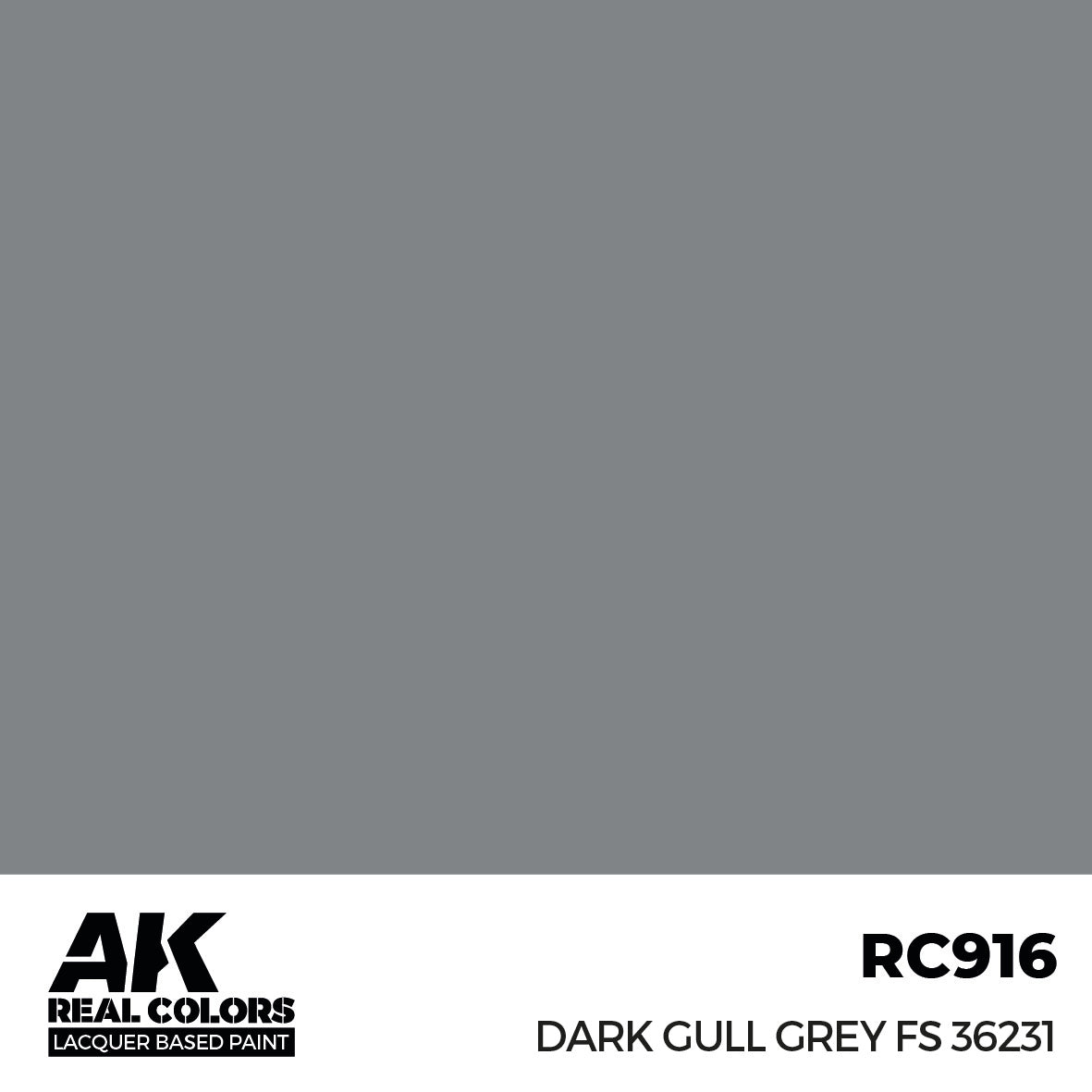 AGTプロモーションキット VII AK Interactive RC916 Real Colors Dark Gull Grey FS 36231 17ml