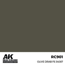 Load image into Gallery viewer, AK Interactive RC901 Real Colors Olive Drab FS 34087 17ml