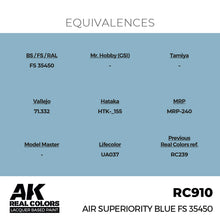 Load image into Gallery viewer, AK Interactive RC910 Real Colors Air Superiority Blue FS 35450 17ml