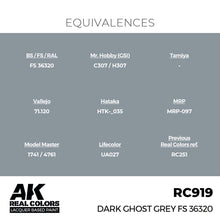 Load image into Gallery viewer, AK Interactive RC919 Real Colors Dark Ghost Grey FS 36320 17ml