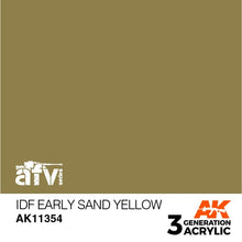 Load image into Gallery viewer, AK Interactive AK11354 Acrylic 3G AFV IDF Early Sand Yellow 17ml