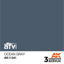 Load image into Gallery viewer, AK Interactive AK11341 Acrylic 3G AFV Ocean Gray (FS35164) 17ml