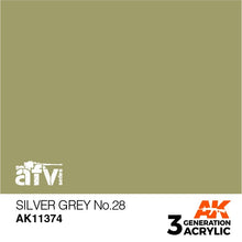 Load image into Gallery viewer, AK Interactive AK11374 Acrylic 3G AFV Silver Grey No.28 17ml