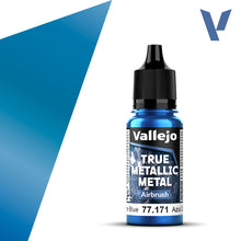 Load image into Gallery viewer, Vallejo True Metallic 77.171 Sapphire Blue Airbrush 18ml