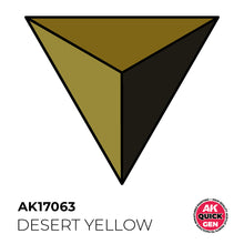 Load image into Gallery viewer, AK Interactive AK17063 Quick Gen Acrylic Desert Yellow 18 ml