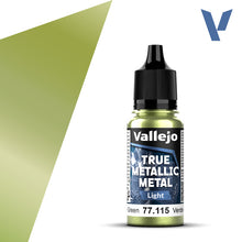 Load image into Gallery viewer, Vallejo True Metallic 77.115 Amber Green Highlight 18ml